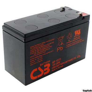 Аккумулятор для ИБП 12В 7.2 Ач CSB GP1272 (28 W) GP1272 (28 W) фото
