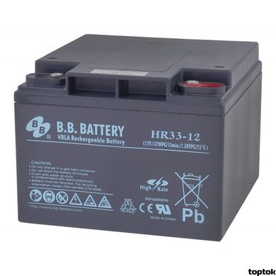 Аккумулятор для ИБП 12В 33 Ач B.B. Battery HR 33-12 HR33-12/I1 фото