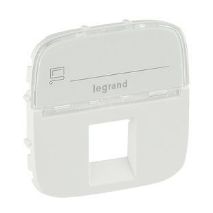Valena ALLURE Лицевая панель RJ11/RJ45 с текстом Белый 755475 фото