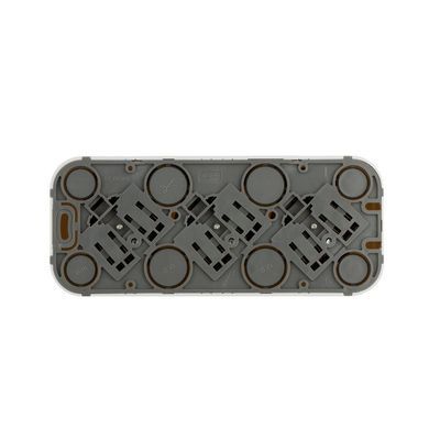 Forix Розетка 3X2К+З зі шторками Білий 782418 фото