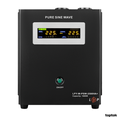 ДБЖ для котлів LogicPower LPY-W-PSW-2500VA+ (1800Вт) 24V 10A/20A з правильною синусоїдою 10342 фото