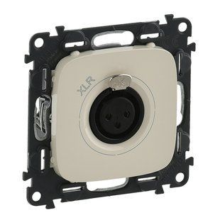 Valena ALLURE Розетка XLR 3-полюсна гніздо Слонова кістка 754736 фото