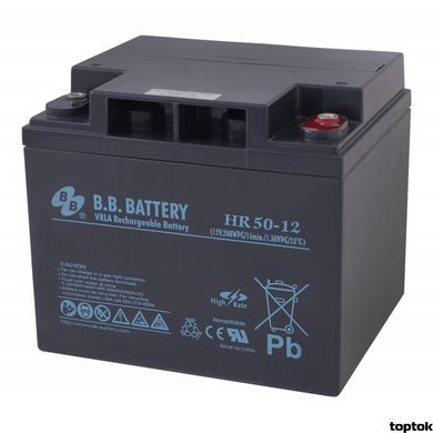 Аккумулятор для ИБП 12В 50 Ач B.B. Battery HR 50-12 HR50-12/B2 фото