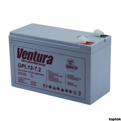 Акумулятор для ДБЖ 12В 7.2 Аг Ventura GPL 12-7.2 V-GPL1272 фото