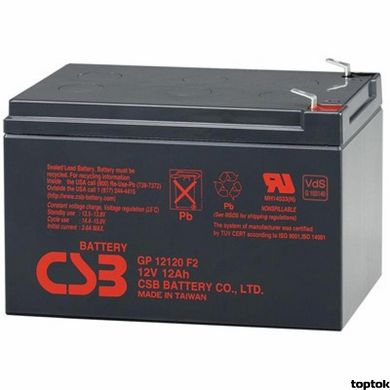 Аккумулятор для ИБП 12В 12 Ач CSB GP12120 GP12120 фото