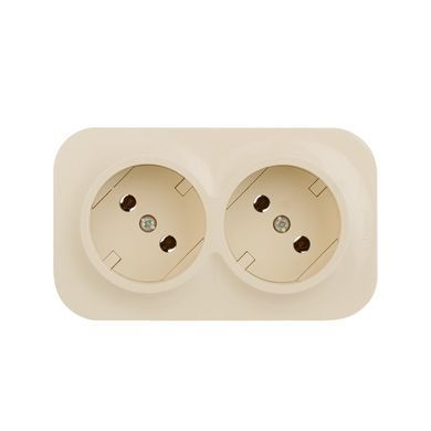 Forix Розетка 2X2К без шторок Слонова кістка 782442 фото