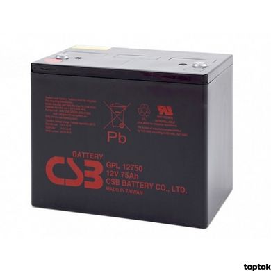 Аккумулятор для ИБП 12В 75 Ач CSB GPL12750 GPL12750 фото