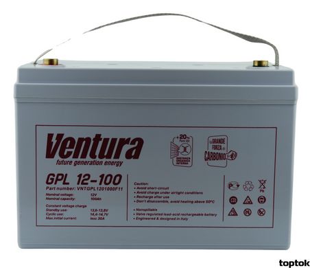 Аккумулятор для ИБП 12В 100 Ач Ventura GPL 12-100 V-GPL121000 фото