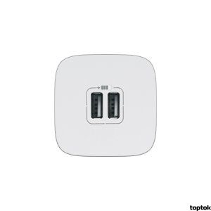 Valena ALLURE Розетка USB для зарядки подвійна Білий (754995) 754995 фото