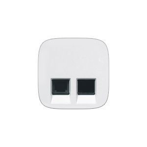 Valena ALLURE Лицевая панель розетки RJ11+RJ45 Белый 755425 фото