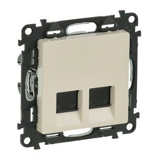 Valena LIFE Розетка двойная RJ45 категория 6 UTP Слоновая кость 753543 фото