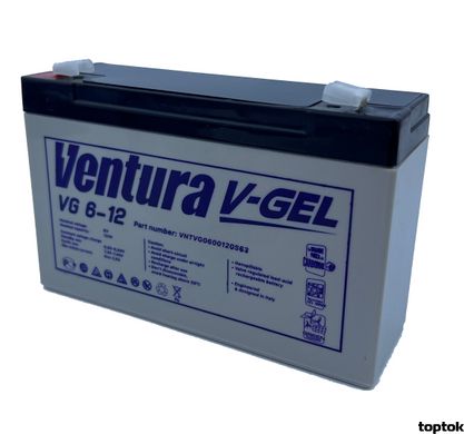 Аккумулятор для ИБП 6В 12 Ач Ventura VG 6-12 V-Gel V-VG6120 фото