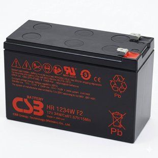 Акумулятор для ДБЖ 12В 9 Аг CSB HR1234W F2 HR1234W фото