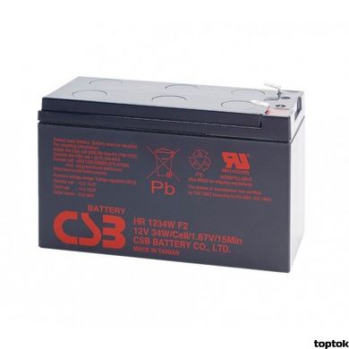 Аккумулятор для ИБП 12В 9 Ач CSB HR1234W HR1234W фото